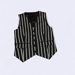 &Other stories Dark navy and white striped vest